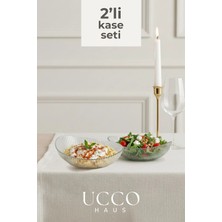 Ucco 2 Adet 21CM Paris Oval Kase Seti - Salata Meyve Kasesi - Sunumluk Şık Pinterest Tabak