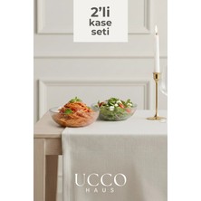 Ucco 2 Adet 20CM Paris Yuvarlak Kase Seti - Salata Meyve Kasesi - Sunumluk Şık Pinterest Tabak
