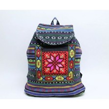 Mudanis Kilim Desenli Sırt Çantası Alk-1
