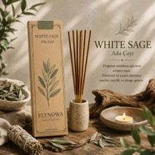 White Sage (Ada Çayı) Doğal Tütsü Çubuğu 20 Adet - Uzun Süre Kalıcı Aroma