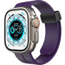 Uravas Store Newface Apple Watch 42MM KR412 Elegance Stylısh Kordon - Derin Mor
