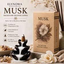 Musk Geri Akışlı Konik Tütsü | Backflow Incense Cones | 10 Adet