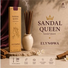 Sandal Queen Doğal Tütsü Çubuğu 20 Adet - Uzun Süre Kalıcı Aroma