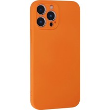 Uravas Store Newface Iphone 13 Pro Kılıf Nano Içi Kadife Silikon - Turuncu