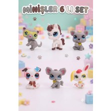 Farbu Oyuncak Pet Star Little Sevimli Minişler 6'lı Miniş Oyuncak Seti Hayvan Figürleri ve Aksesuarları 3046A32