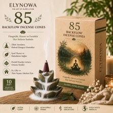85 Çakra Geri Akışlı Konik Tütsü | Backflow Incense Cones | 10 Adet