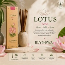 Lotus Doğal Tütsü Çubuğu 20 Adet - Uzun Süre Kalıcı Aroma