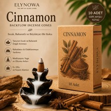 Cınnamon Geri Akışlı Konik Tütsü | Backflow Incense Cones | 10 Adet