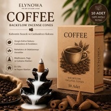 Coffee (Kahve) Geri Akışlı Konik Tütsü | Backflow Incense Cones | 10 Adet