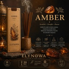 Amber Doğal Tütsü Çubuğu 20 Adet - Uzun Süre Kalıcı Aroma