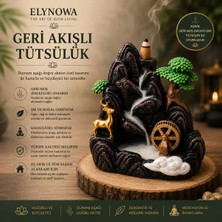 Doğa Şelalesi Geri Akışlı Tütsülük | Seramik Backflow Tütsü Standı