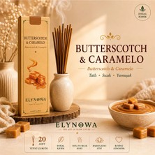 Butterscotch & Caramelo Doğal Tütsü Çubuğu 20 Adet - Uzun Süre Kalıcı Aroma