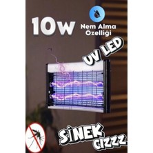 Byanes 10WATT Sinek Kapanı 40 Metrekare Uv Sinek Tuzağı Kasa Elektrikli Kara Sinek Öldürücü