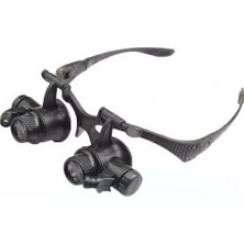 Uravas Store Gözlük Modeli 10X 15X 20X 25X Lens,2led Işıklı,büyüteç
