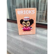 Pulvento Minnie Mouse Figür New Block Yapı Oyuncakları MZ-033 Minnie Mouse Mini Figür Building Block