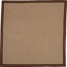 Kenetli Zincir Karamel Krem Twill Ipek Eşarp