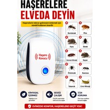 Byanes Ultrasonik Haşere Kovucu Cihaz | 360° Etkili | Sessiz | Kimyasal Içermez | Fare, Sivrisinek, Hamam Böceği Kovucu