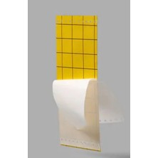 Byanes 10 Adet 22,6x 63,9cm Çift Taraflı Sinek Tutucu Yapışkan Bant Levhası Sarı Tuzağı Cihaz Sera Bahçe