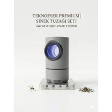 Byanes Vakumlu Fotokatalitik Sinek Öldürücü Cihaz - Sessiz LED Işıklı Sinek Tuzağı Dumansız Kimyasalsız