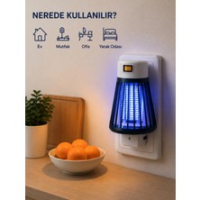 Byanes Gece Lambalı Sinek ve Böcek Öldürücü Elektrikli Sivrisinek Kovucu Iç Mekan Kullanım