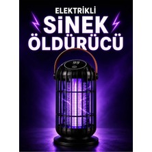 Byanes Şarjlı Elektrikli Sinek Öldürücü Lamba Dijital Ekranlı Sinek Öldürücü Type-C Şarjlı, Uv Mor Işıklı, Kablosuz Sivrisinek Öldürücü