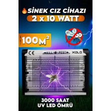 Byanes Elektrikli Sinek Öldürücü 2X10 Watt Sinek Kapanı 100 Metrekare Uv Sinek Tuzağı