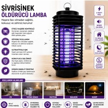 Byanes Elektrikli Sinek Öldürücü Cihaz Cız Lamba Mor Işık