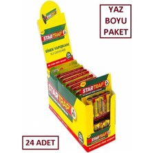 Byanes Yapışkanlı Sinek Bandı 4'lü, Zehirsiz Yapışkanlı Sineklik, 1 Koli (24 Adet) ‘’ Yaz Boyu Paket ’’