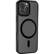 Butam Bilişim iPhone 16 Pro Kılıf Magsafe Destekli Kamera Yükseltili Silikon Mat Parmak Izi Tutmayan Btbm