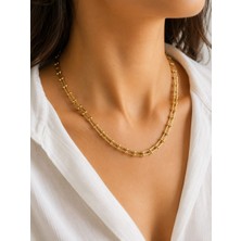 cm Jewelry Nova Gold Çelik Kolye