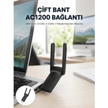 Uravas Store USB Wifi Adaptör – 1200 Mbps Hız