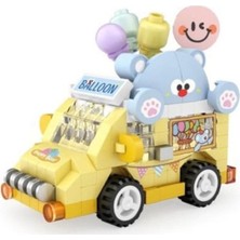 Uravas Store LZ-8639 Balon Arabası 160 Parça Block Oyuncak-Mini Poşet