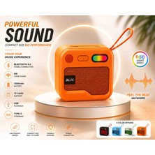 İkel Elektro Blıc Bls-93 Bluetooth 5.4 Rgb Işıklı Taşınabilir Kablosuz Hoparlör | 6W Güç | Type-C Şarj | USB & Tf Kart Destekli