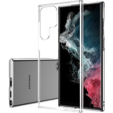 Butam Bilişim Galaxy S22 Ultra Kılıf Ultra Ince Sararmaz Sert Mika Kamera Yükseltili Btbm