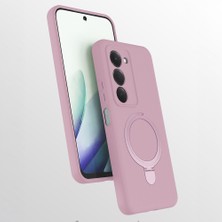 Butam Bilişim Xiaomi Redmi 15 Kılıf 360 Derece Döner Standlı Magsafe Kamera Lens Korumalı Silikon Btbm