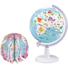 Gürbüz 48255 20 cm Unıcorn Adventure Globe + Book + USB Işıklı Küre