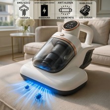 Azurtech Antialerjik Ultraviyole 14000PA Akar Mite Temizleyici Kablosuz Şarjlı Süpürge