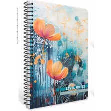 Gıpta Level Notes Spiralli Pressboard (Karton) Kapak 20X28 80YP.ÇİZGİLİ Defter - 7720