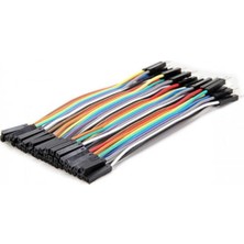 Robotik Programlama 40 Pin Jumper Kablo Dişi Erkek (10CM) - Arduino Uyumlu Şerit Kablo Seti