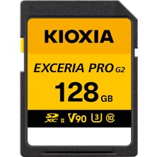 OEM Excerıa Pro G2 128GB Sdxc Uhs-Iı Hafıza Kartı - V90 U3 C10-310MB/S Okuma 300MB/S Yazma - 8k 4K Video Kayıt - Profesyonel Fotoğrafçılık