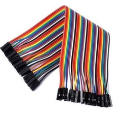 Robotik Programlama 40 Pin Ayrılabilen Jumper Kablo Dişi-Dişi (20CM) Dupont Kablo Seti