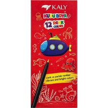 zufigo Kaly Kuru Boya Seti 12 Renk Canlı ve Parlak Tonlar 175 mm Kırılmaya Dirençli