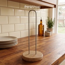 Pera Wooden Arc – Kayın Tabanlı Metal Kağıt Havluluk