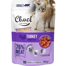 Uravas Store Sterilized Hindi Etli Kısırlaştırılmış Kedi Konservesi - 100 G.