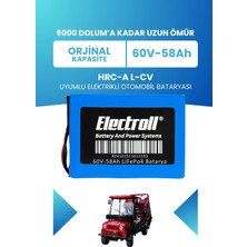 Electroll Hrc-A L-Cv Uyumlu Batarya (Standart Kapasite) Lifepo4 60V 58AH Elektrikli Otomobil Bataryası