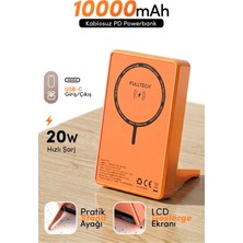 Fulltech FP50 10.000 Mah Hızlı Şarj Magsafe Powerbank Turuncu
