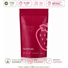 Çilek Dondurularak Kurutulmuş 50 gr Freeze Dried Çıtır Çilek Kuru Meyve Cipsi-Büyük Paket (50 Gr)