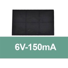 Robotik Programlama 6V-150MA Güneş Paneli (Solar Panel) 105X66 mm Yüksek Verimli Polikristal