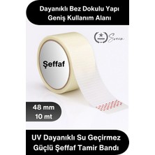 Svein #tamirbandı Şeffaf Duct Tape Tamir Bandı 48MM x 10 Metre Uv Dayanıklı Su Geçirmez Güçlü Yapışkan Onarım Bandı Çadır Bahçe Hortumu Boru Araç Tekne Ev Tamirat Demetleme Çok Amaçlı
