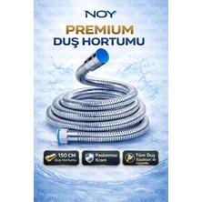 NOY Duş Başlığı Uyumlu Duş Hortumu 150 cm Paslanmaz Krom